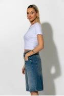 Jean baggy βερμούδα μπλε σκούρο Jean baggy βερμούδα μπλε σκούρο