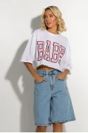 Jean baggy βερμούδα μπλε ντένιμ Jean baggy βερμούδα μπλε ντένιμ