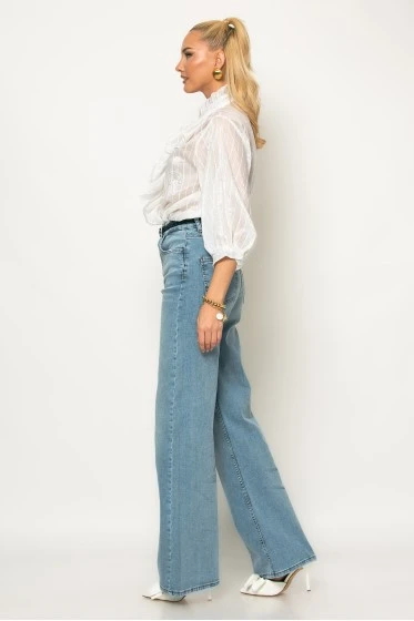 Jean straight leg μπλε ανοιχτό