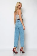 Jean baggy carrot μπλε