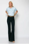 Jean flared fit μπλε ντενιμ