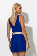 Σετ crop top τιραντέ και σορτς τύπου λινό ρουά