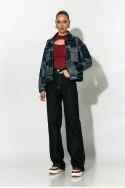 Jean jacket patchwork μπλε ντένιμ Jean jacket patchwork μπλε ντένιμ