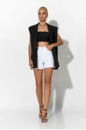Αμάνικο blazer με κουμπί μαύρο Αμάνικο blazer με κουμπί μαύρο