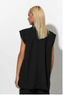 Αμάνικο blazer με κουμπί μαύρο Αμάνικο blazer με κουμπί μαύρο