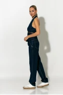 Jean straight fit low rise μπλε ντένιμ