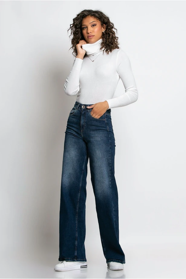 Jean flare fit μπλε Jean flare fit μπλε