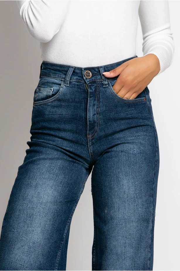 Jean flare fit μπλε Jean flare fit μπλε