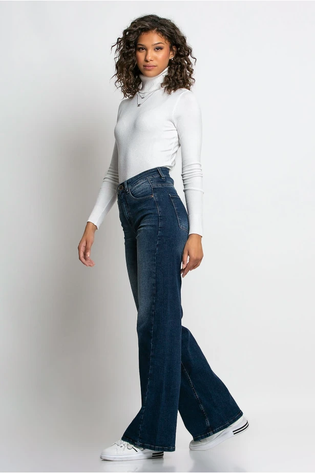 Jean flare fit μπλε Jean flare fit μπλε