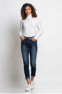 Jean loose fit μικρές φθορές μπλε σκούρο Jean loose fit μικρές φθορές μπλε σκούρο