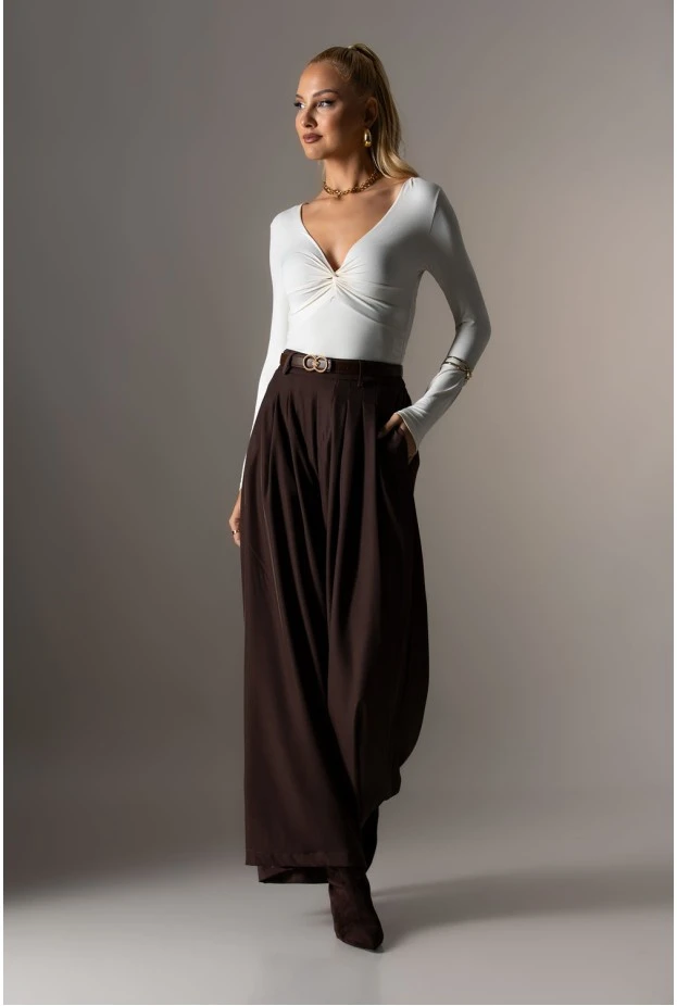 Kορμάκι με crossed knot λευκό