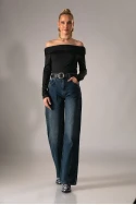 Μπλούζα off shoulder μαύρο