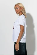 T-shirt με patch A μπορντό