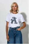 T-shirt με patch A μπλε