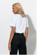 T-shirt με patch A καφέ