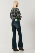 Jean flare fit μπλε σκούρο