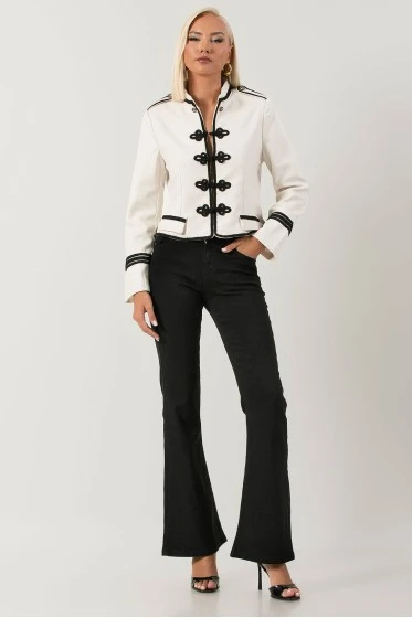 Jean flare fit μαύρο