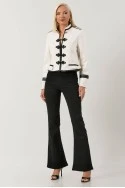 Jean flare fit μαύρο