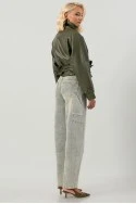 Jean balloon fit με στρας μπλε ανοιχτό