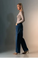 Jean baggy carrot μπλε