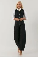 Jean balloon fit μπλε ντένιμ