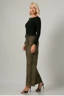 Jean wide leg λεοπάρ καφέ