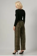 Jean wide leg λεοπάρ καφέ