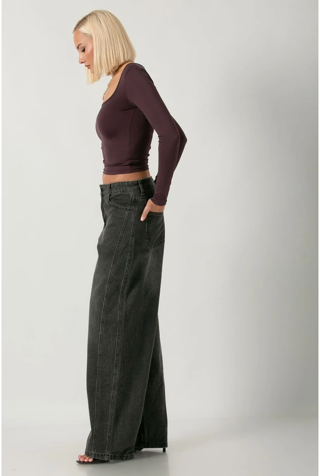 Jean balloon fit ανθρακί