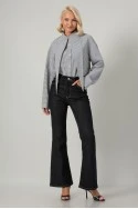 Jean flare push up μπλε ντένιμ