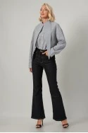 Jean flare push up μπλε ντένιμ