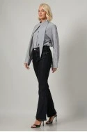 Jean flare push up μπλε ντένιμ