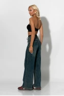 Boxer jean με κορδόνι μπλε σκούρο Boxer jean με κορδόνι μπλε σκούρο