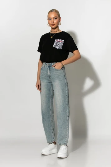 Banana fit jean μπλε 
