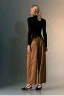 Σουέντ baggy παντελόνι με ζώνη ταμπά