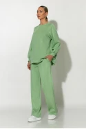 Σετ παντελόνα και oversized μπλούζα με δέσιμο στην πλάτη βεραμάν Σετ παντελόνα και oversized μπλούζα με δέσιμο στην πλάτη βεραμάν