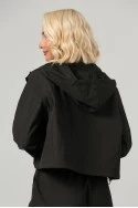 Σετ fly cropped jacket και παντελόνι cargo μαύρο