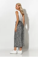 Leopard print φούστα μίντι γκρι