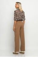 Leopard print πουκάμισο μπεζ