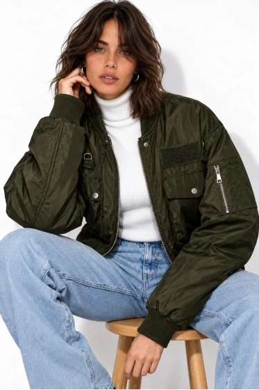 Jacket fly χακί
