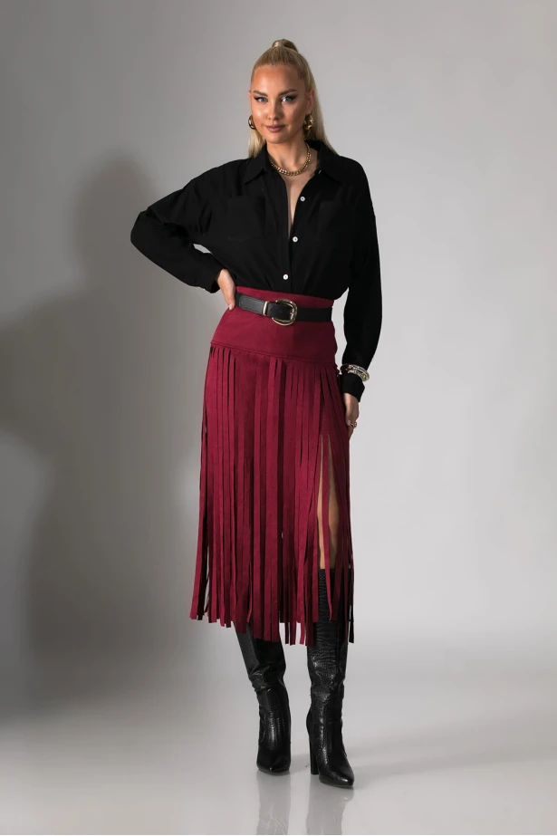 Πουκάμισο μακρυμάνικο με τσέπες μαύρο