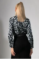 Πουκάμισο leopard print γκρι 