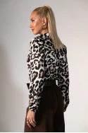 Πουκάμισο leopard print μπεζ