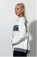 Fly oversized jacket με στάμπα houston λευκό