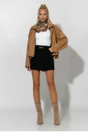 Jacket σουέντ balloon ταμπά 