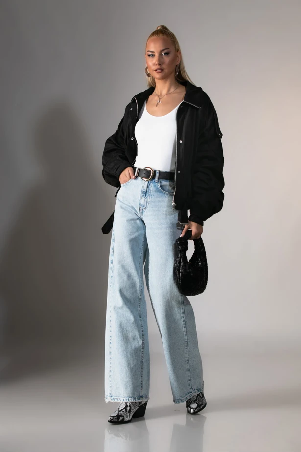 Jacket σουέντ με γούνα εσωτερικά μαύρο