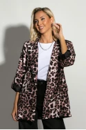 Blazer leopard print καφέ