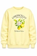 Φούτερ μπλούζα με στάμπα limoncello κίτρινο