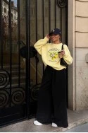 Φούτερ μπλούζα με στάμπα limoncello κίτρινο