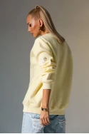 Φούτερ μπλούζα με patch sheep κίτρινο Φούτερ μπλούζα με patch sheep κίτρινο