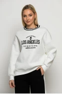 Μπλούζα φούτερ los angeles λευκό Μπλούζα φούτερ los angeles λευκό